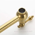 Matte Brushed Gold Folding Pot Filler Faucet